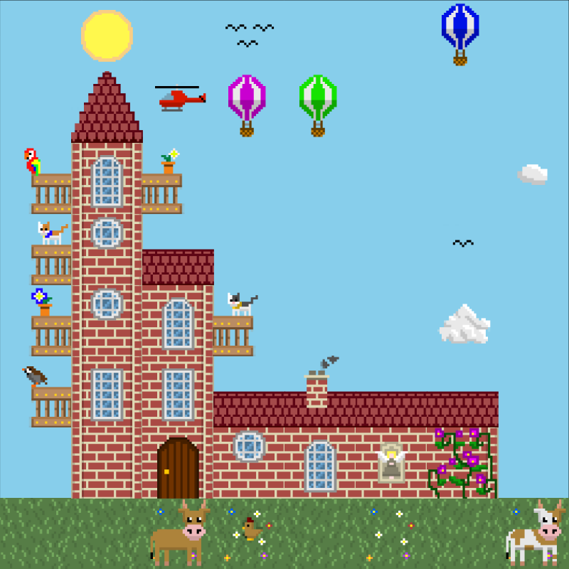 2D Mansion #667 static NFT preview