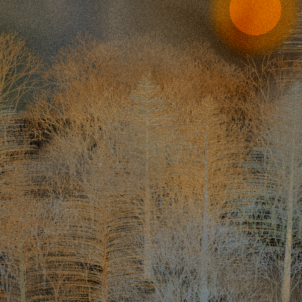 Moonlit Native Bush #102 static token preview