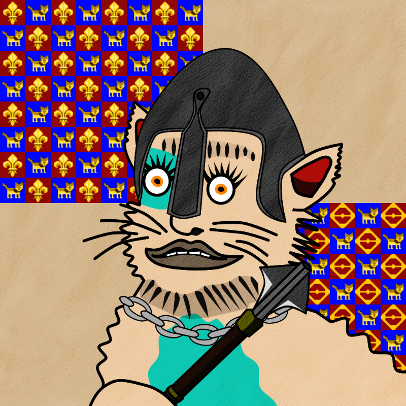 Famous Medieval Cat #75 static token preview