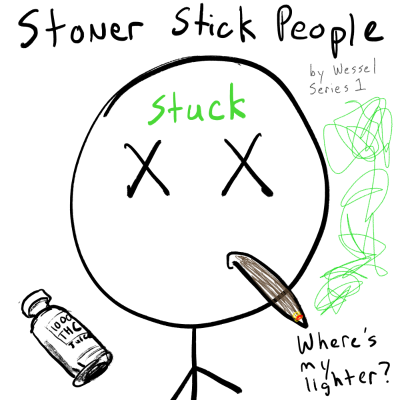 Stoner Stick People #50 static token preview