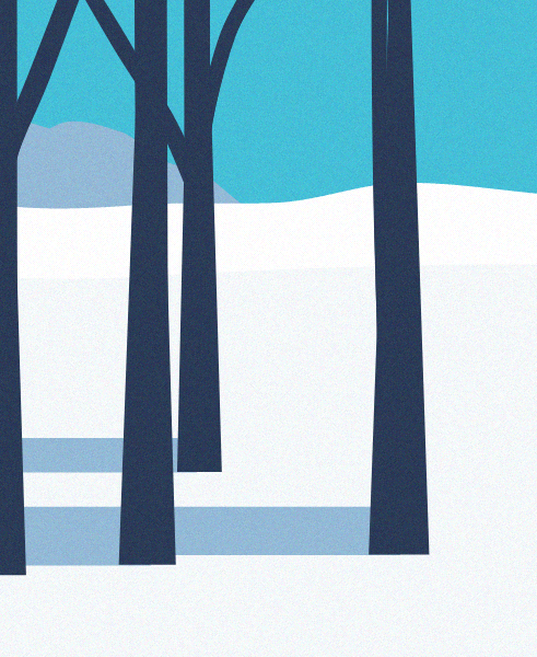 Minimal Snow Landscape #58 static NFT preview