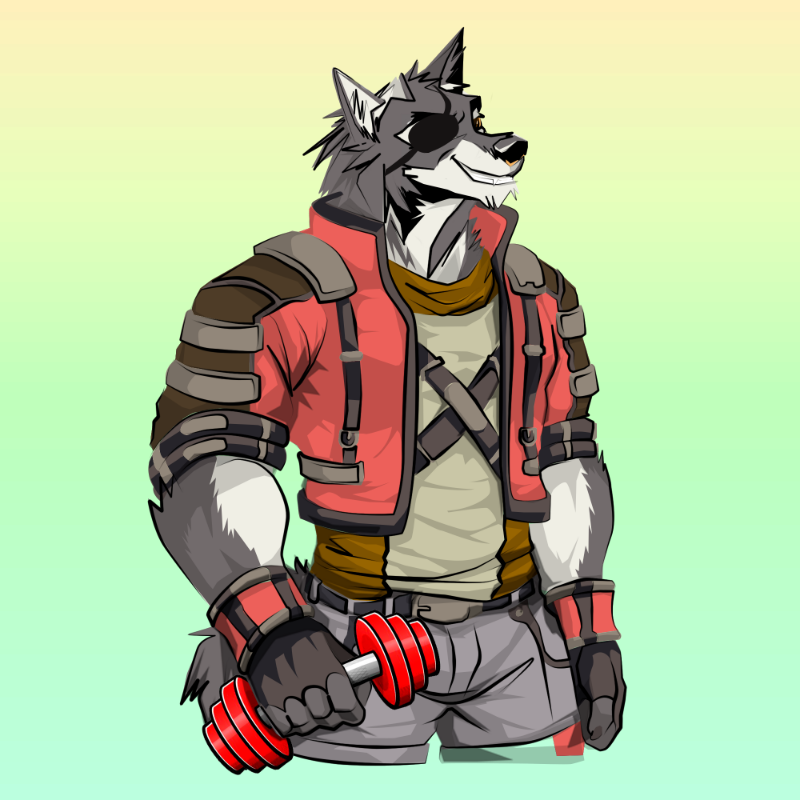 Wolf-soldier #5 static token preview