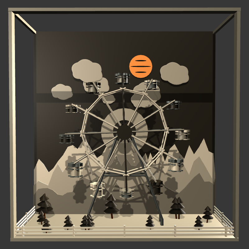 “Uncle Run” Fun Park: Ferris Wheel #30 static token preview