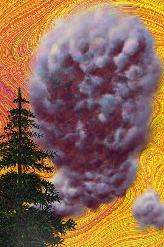Tree and Cloud #114 static NFT preview