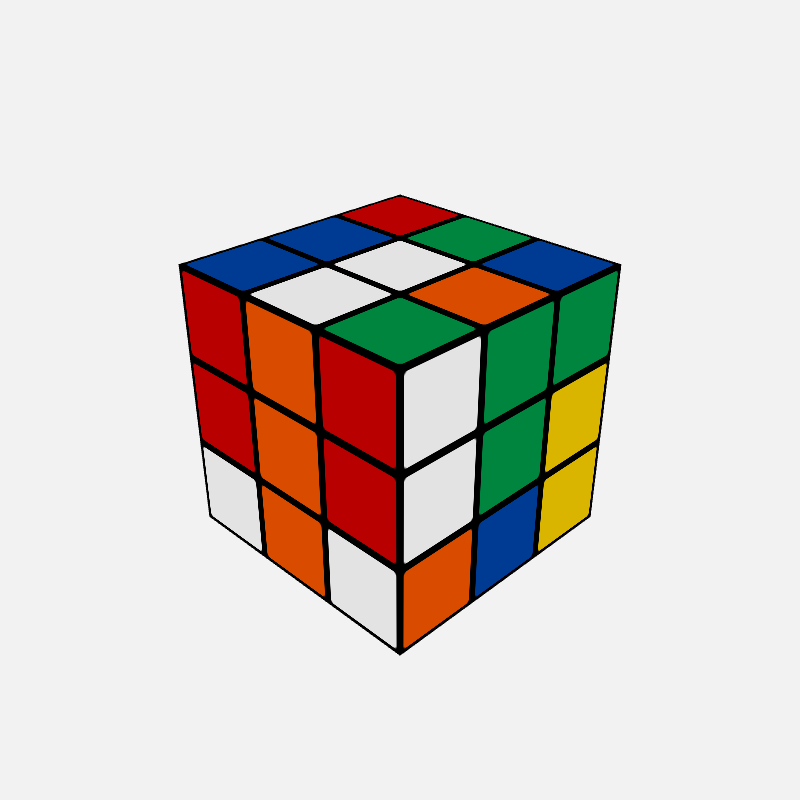 Rubik's Cube #100 static token preview