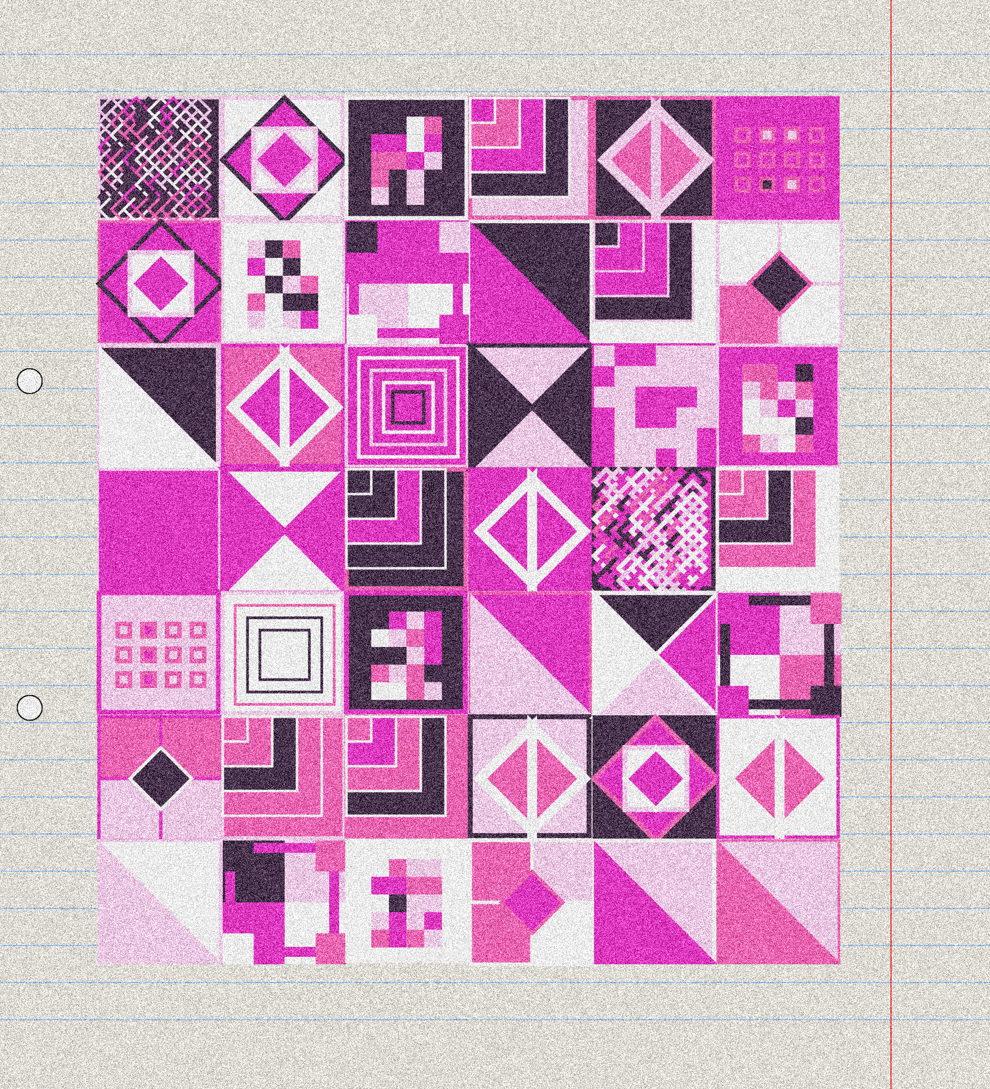 sketchbook page 8: annoying grid #25 static token preview