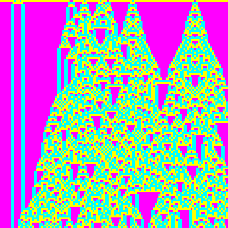Totalistic Cellular Automata #123 static NFT preview