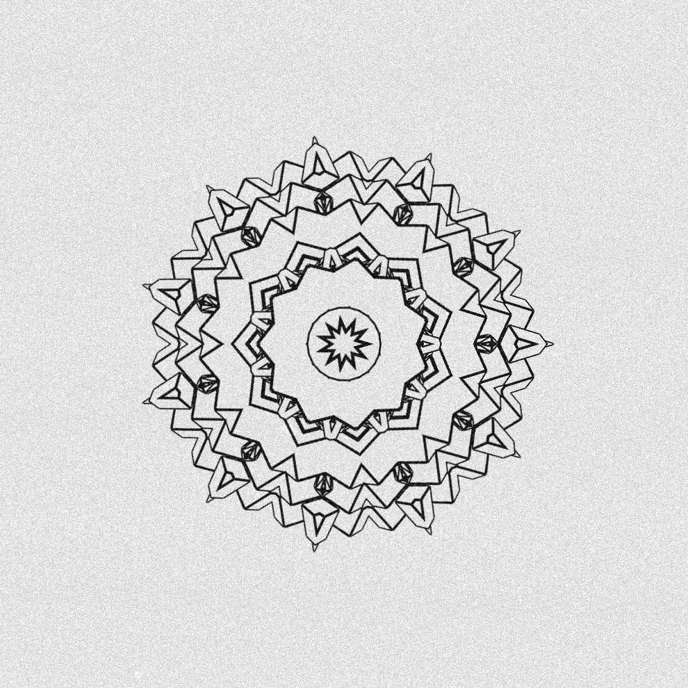 Monochrome Kaleido #72 static token preview