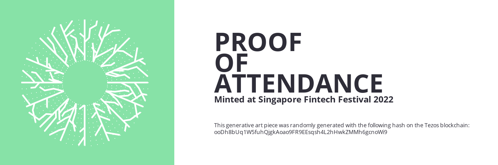 SFF2022 Proof of Attendance Token #596 static token preview