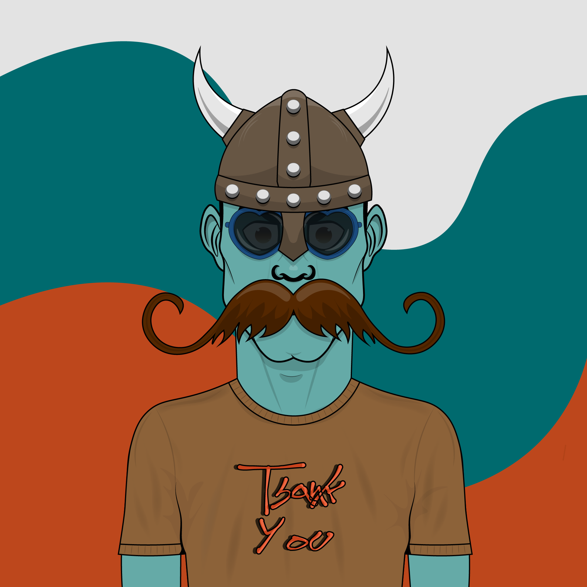 Mustachioed #132 static token preview