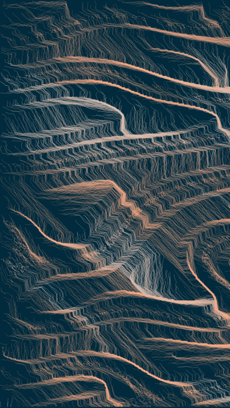 Algoscapes | Rock-face #309 static token preview