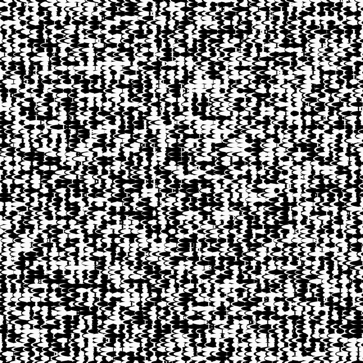 ElementaryCellularAutomatonMadeOfEllipses #45 static NFT preview