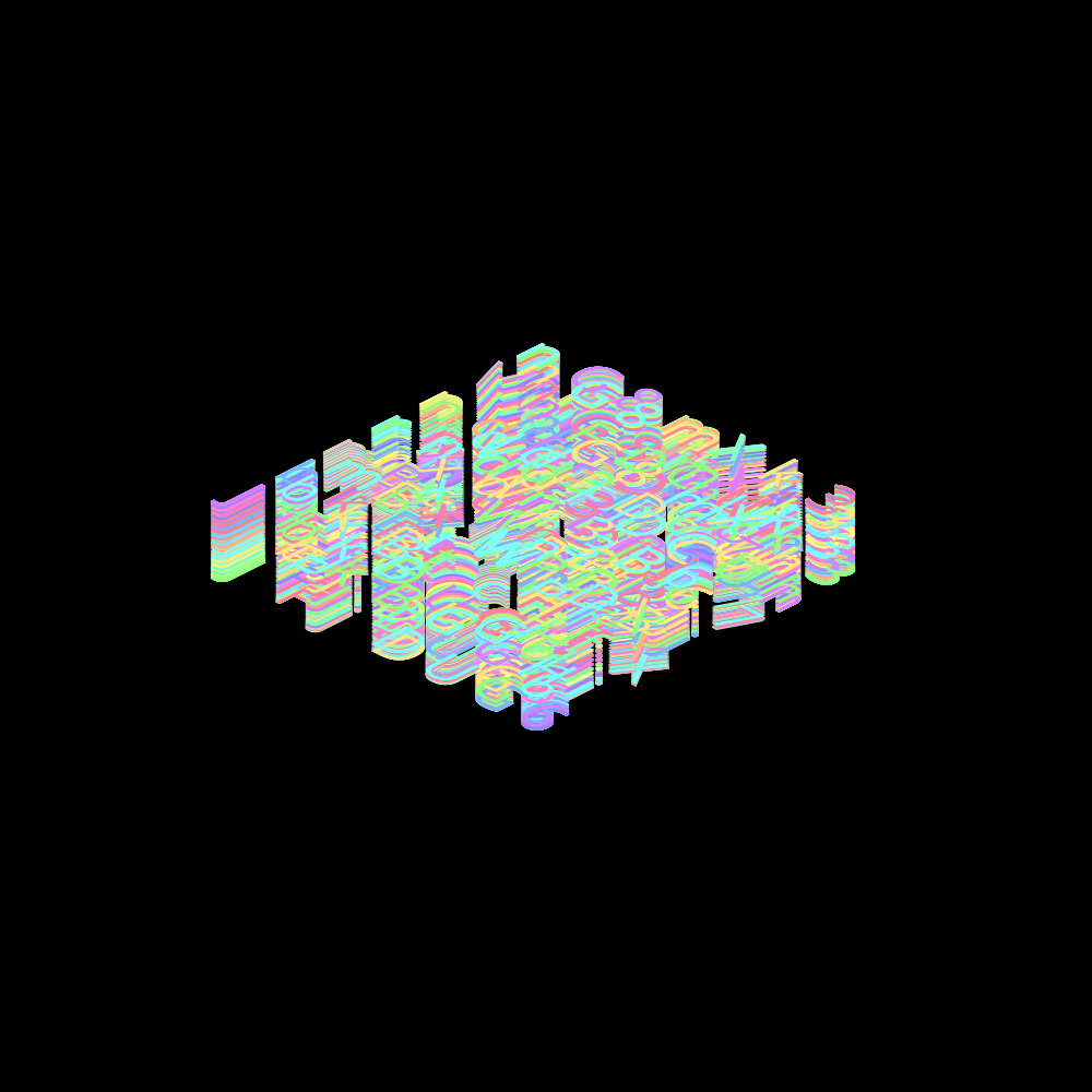 ISCII Rainbow Redux #82 static NFT preview