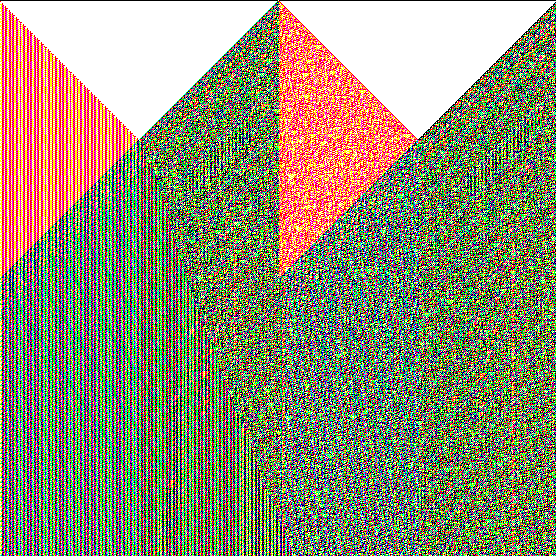 RGB Elementary Cellular Automaton #585 static token preview