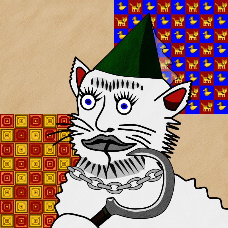 Famous Medieval Cat #32 static token preview