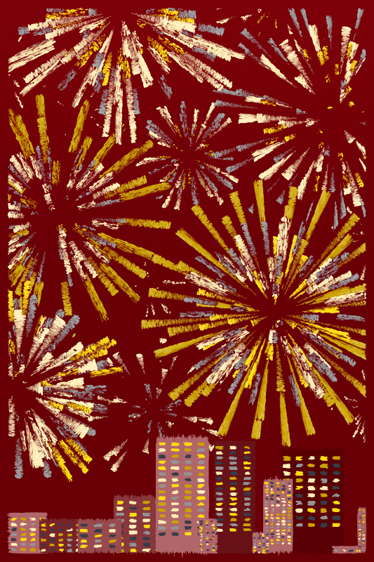 Fireworks #164 static NFT preview