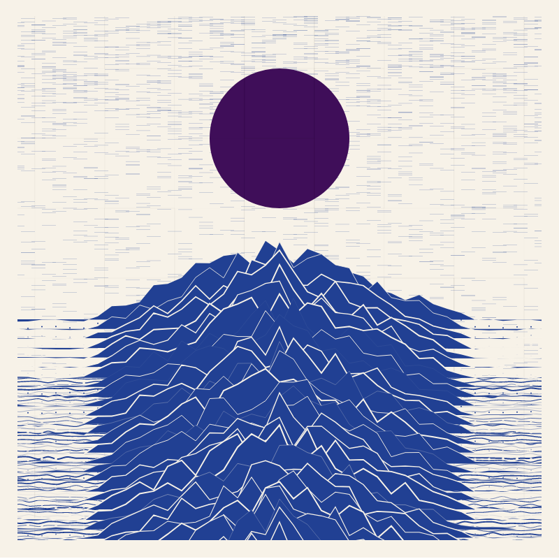 The Distant peaks #87 static NFT preview
