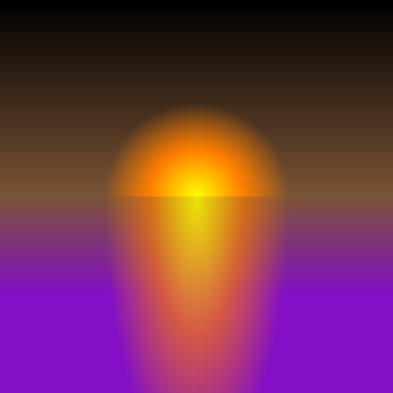 Sunset over random planet #7 static token preview