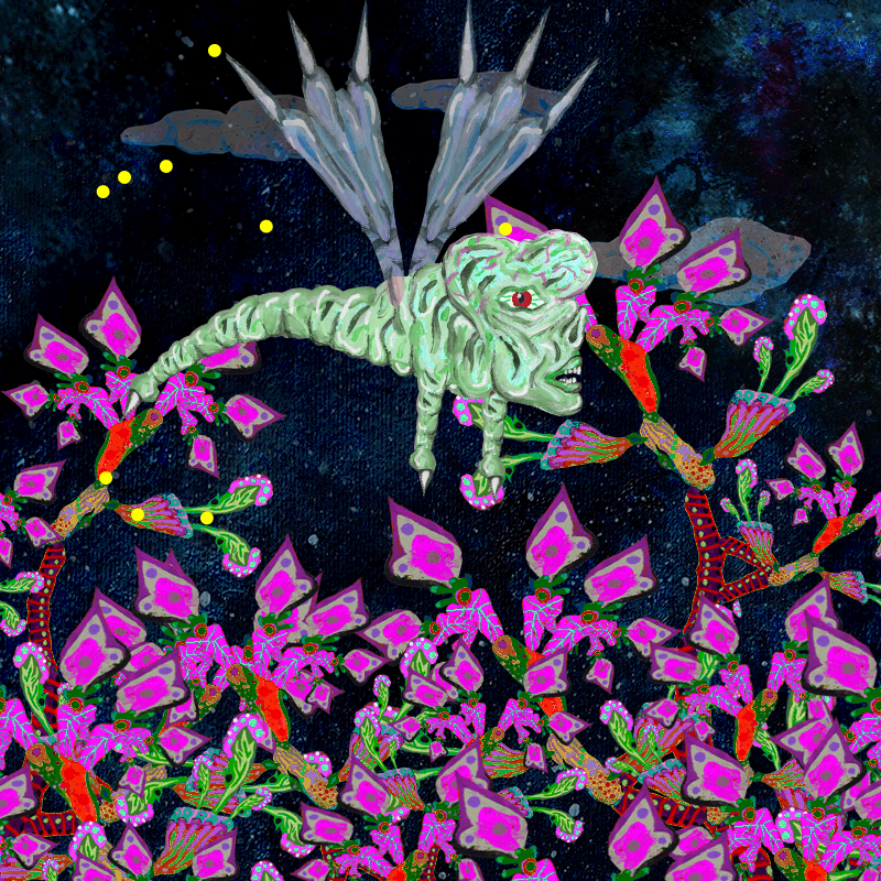 Fireflies and Flower Gardens #194 static NFT preview