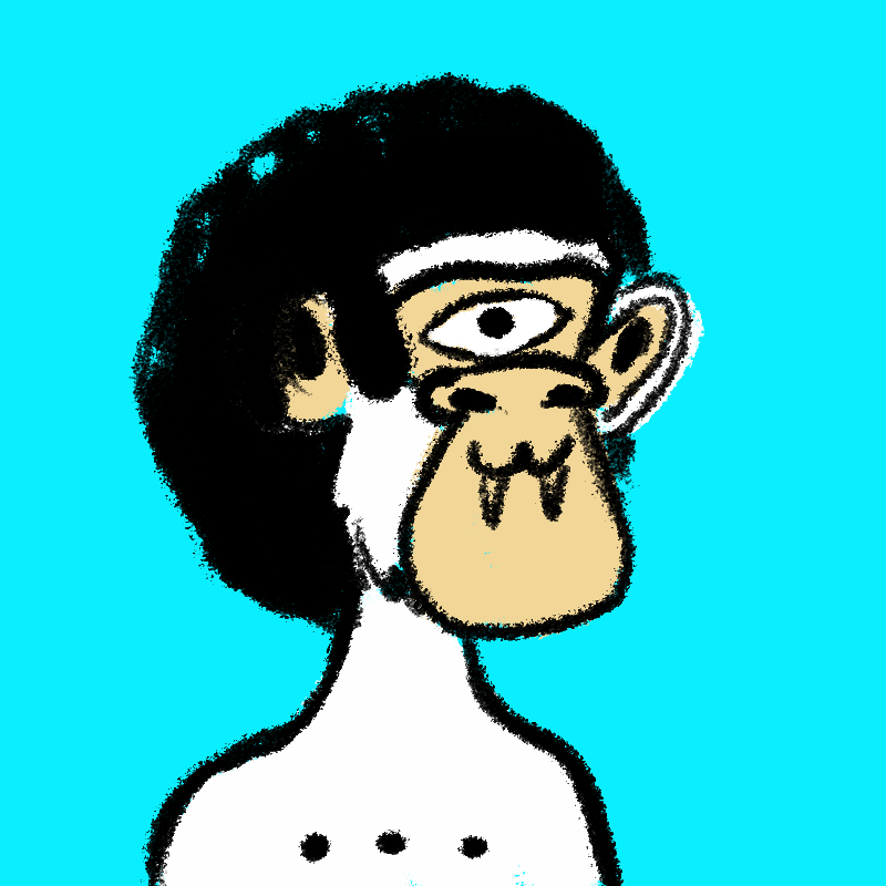 Drawed apes jetski club #34 static token preview