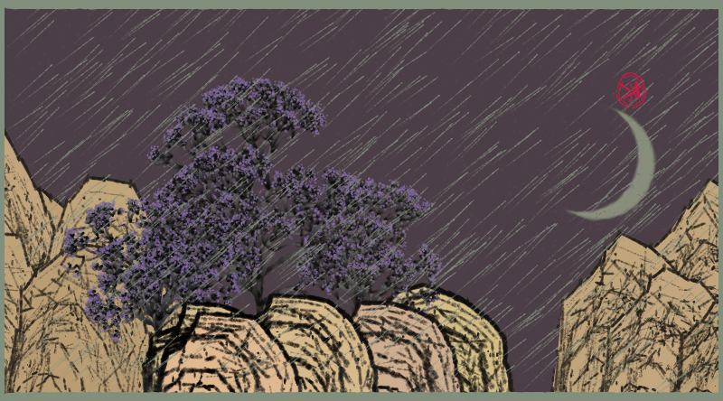 Bloom in the rain #96 static NFT preview