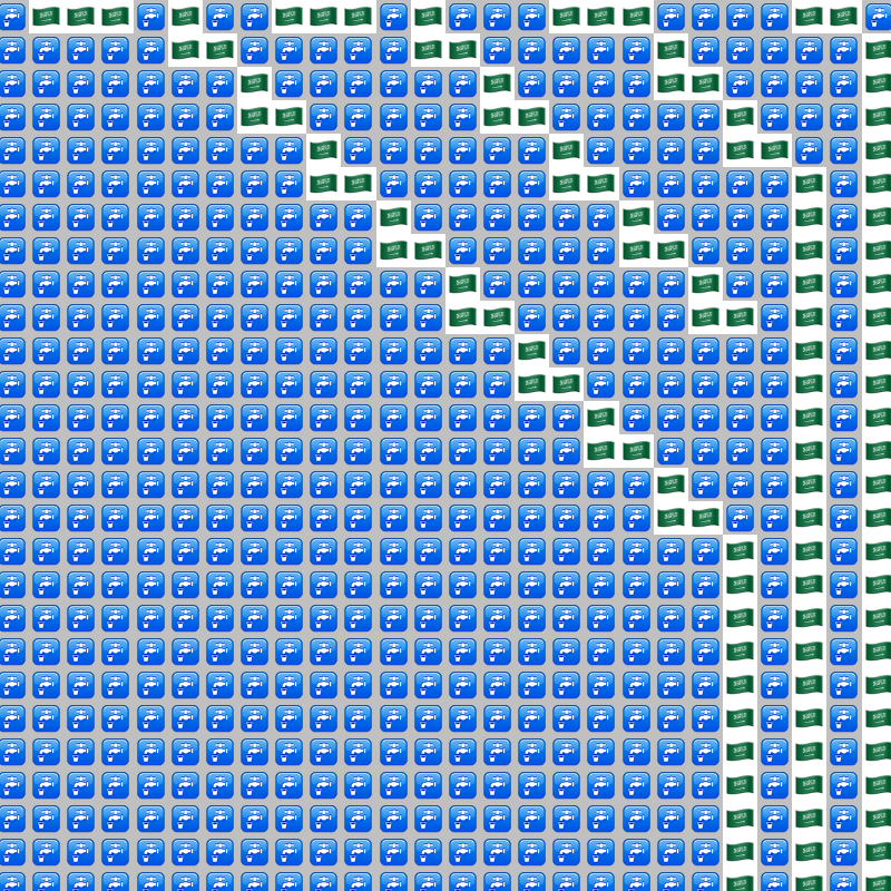 Elementary Cellular Emoji Automata #888 static token preview