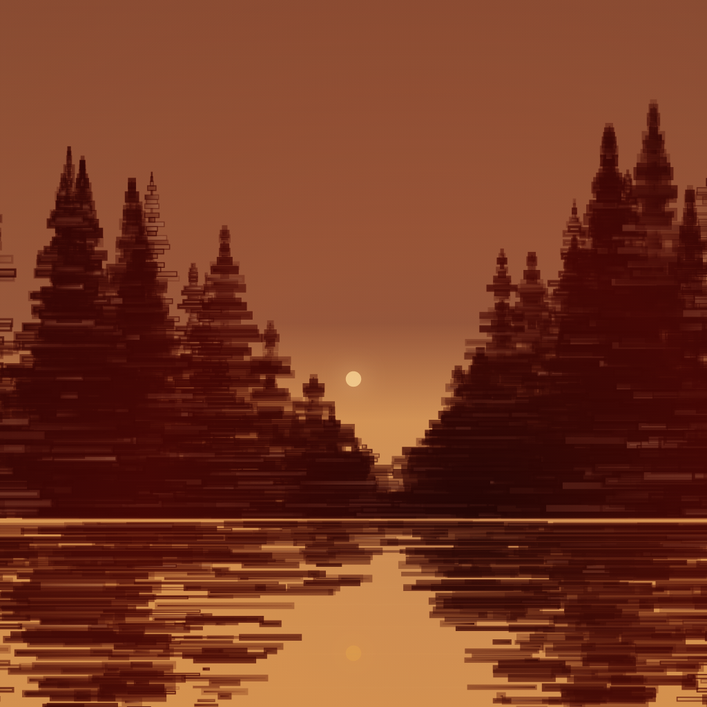 trees.on.lake #122 static NFT preview