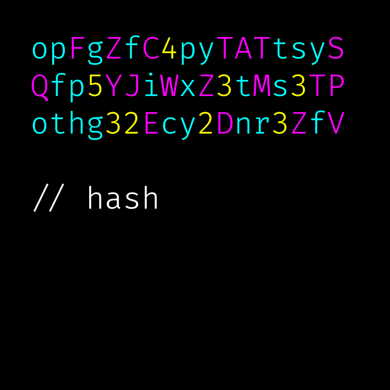 hash #38 static token preview