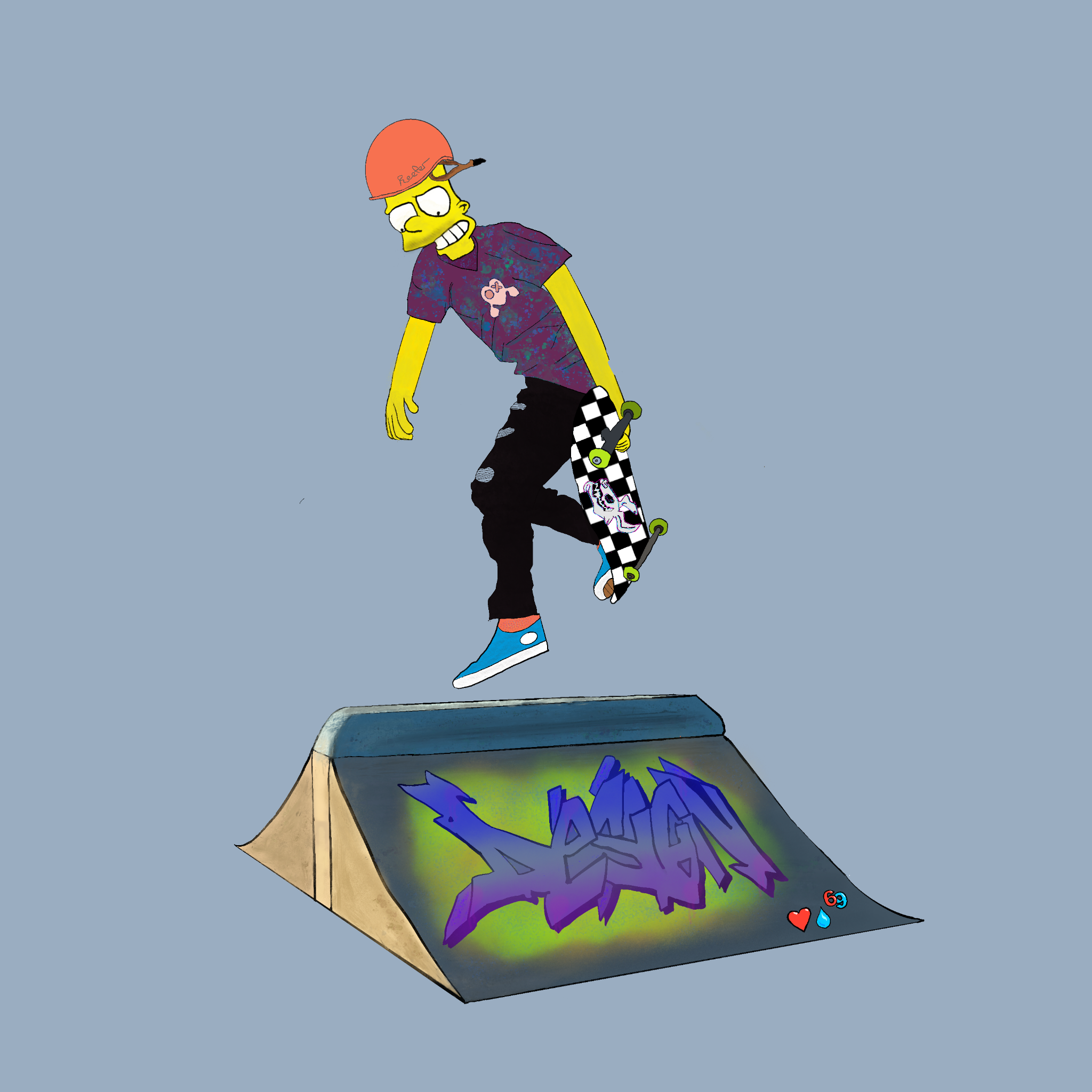 Thrashin' Springfield #6 static token preview