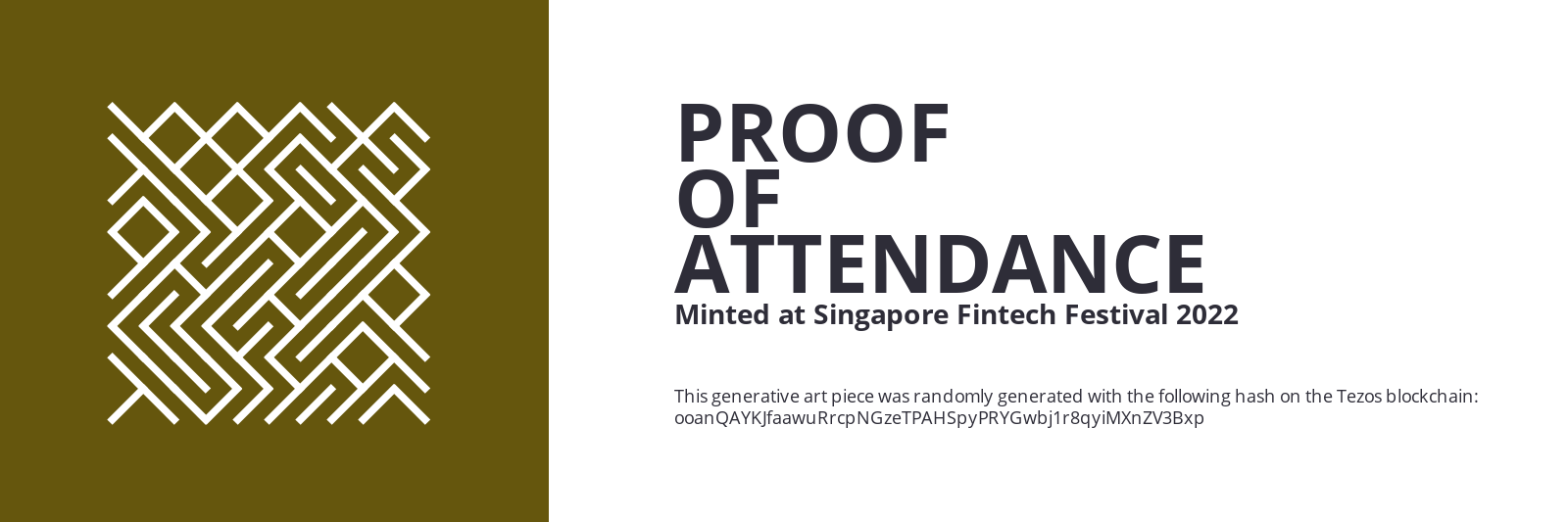 SFF2022 Proof of Attendance Token #1971 static token preview
