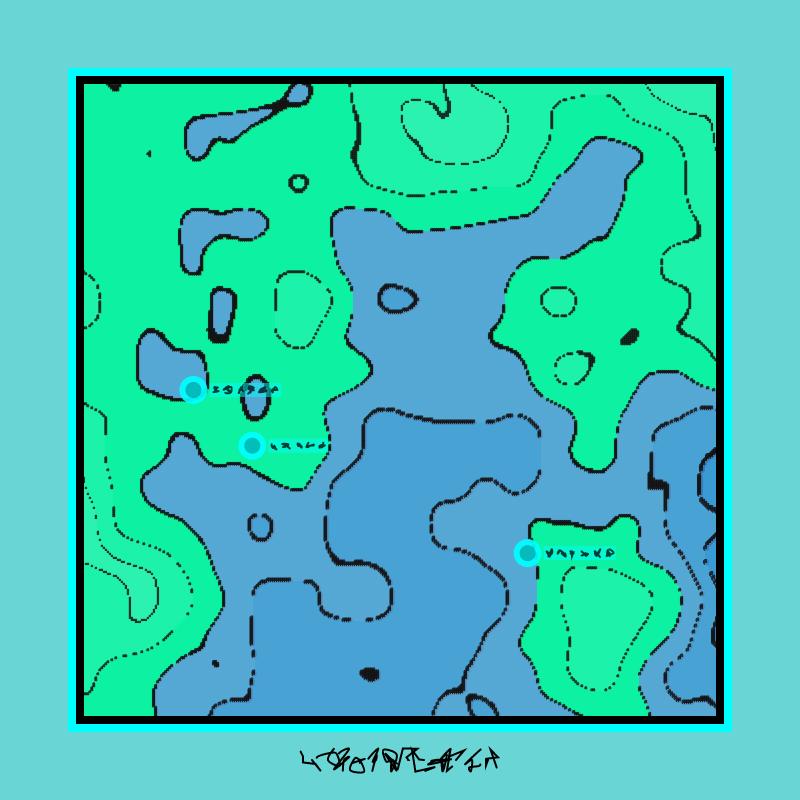 Cartographics #43 static NFT preview