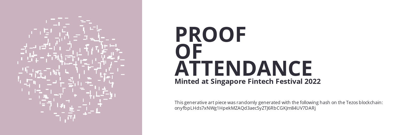 SFF2022 Proof of Attendance Token #193 static token preview