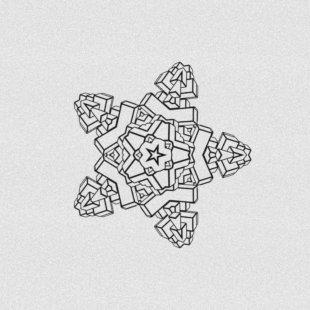Monochrome Kaleido #125 static token preview