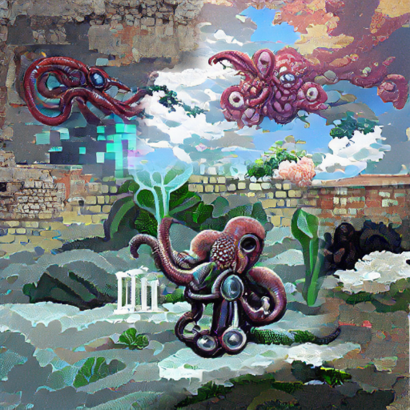 Octopus's Gardens and Ruins #29 static NFT preview