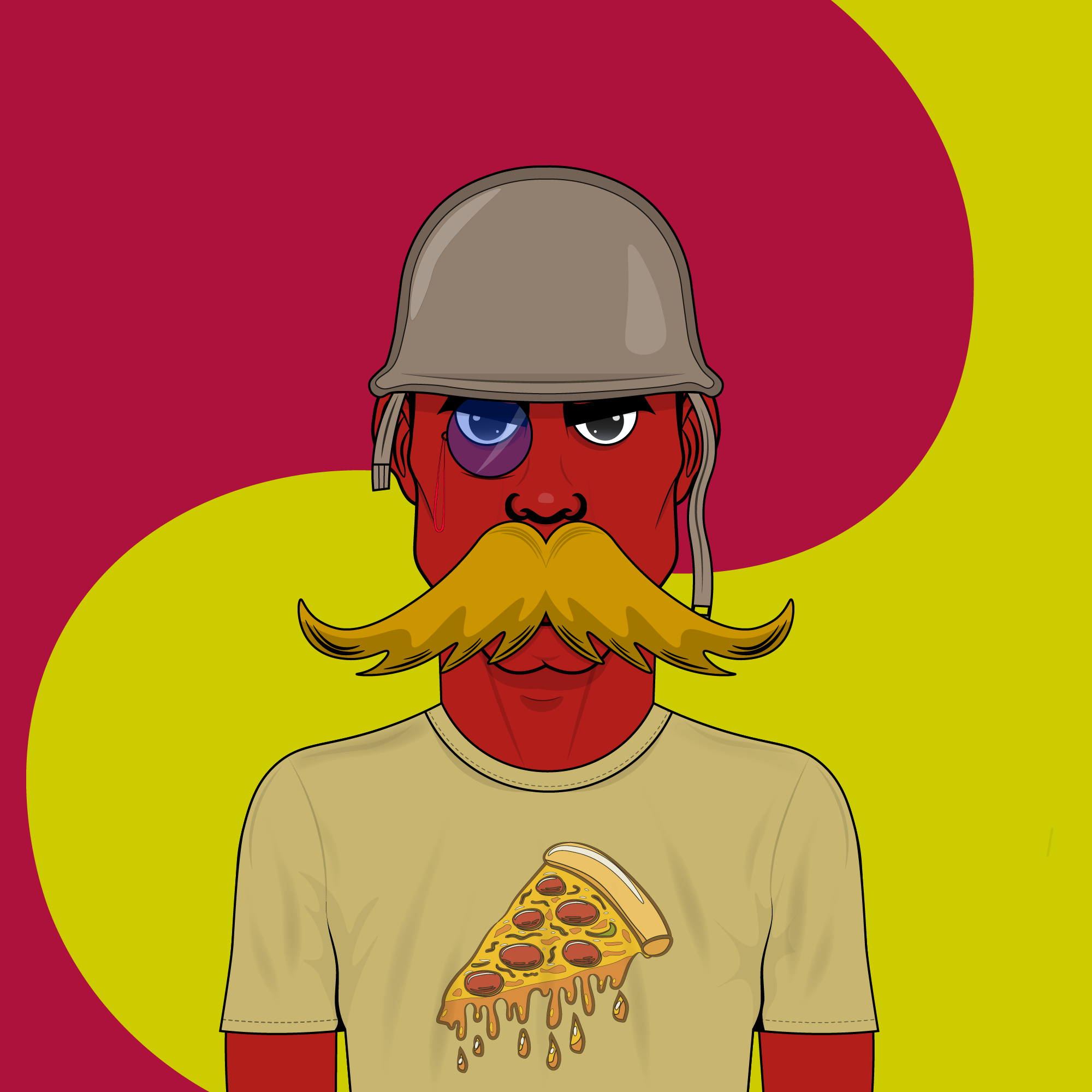 Mustachioed #69 static token preview