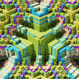 Colorful cubic sponge forms #71 static token preview