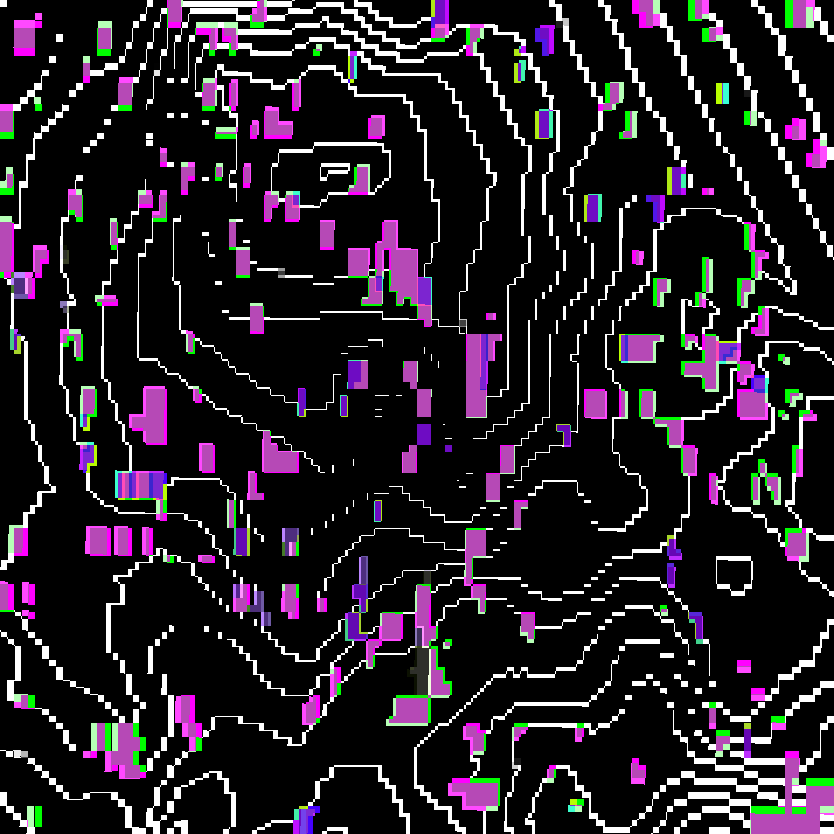 Pixel Topography #72 static NFT preview