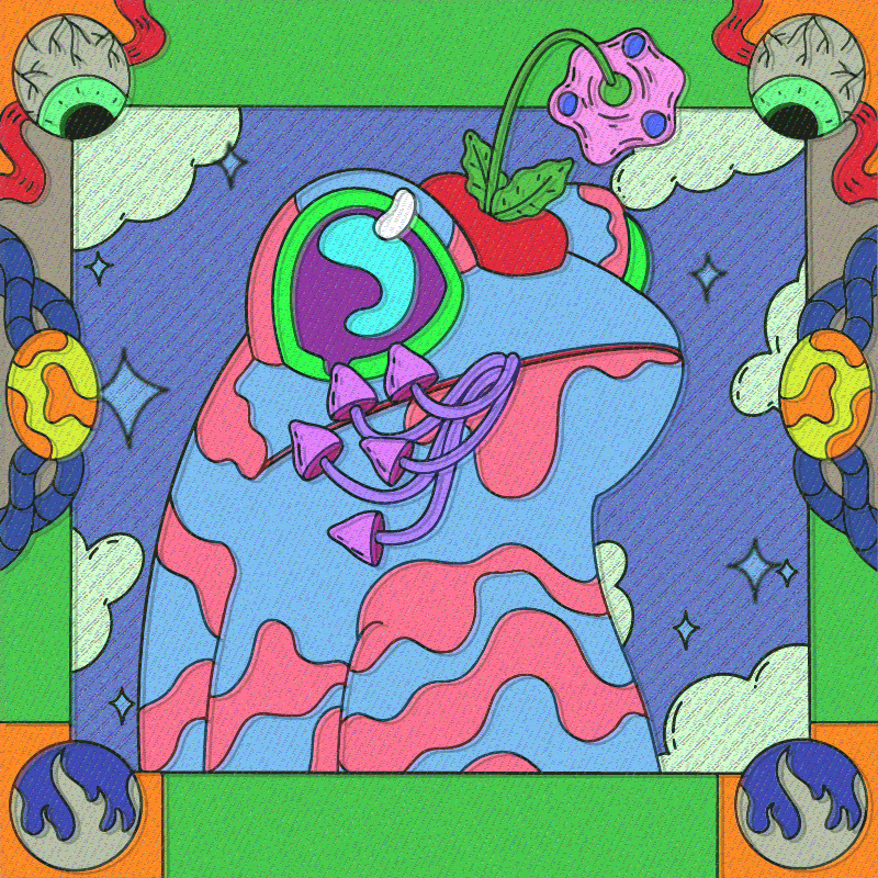 Blue Toad #85 static NFT preview