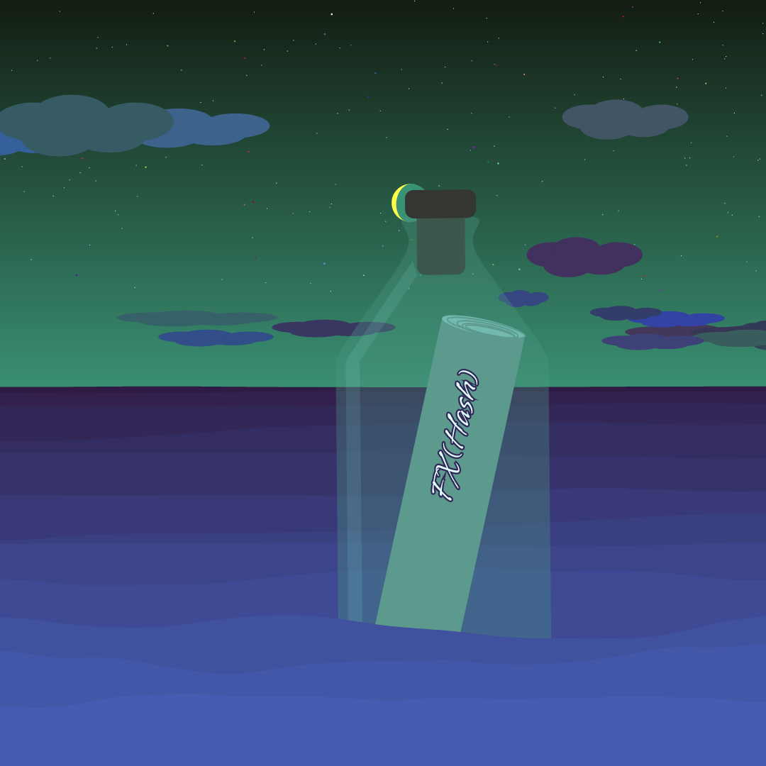 message in the bottle #93 static token preview