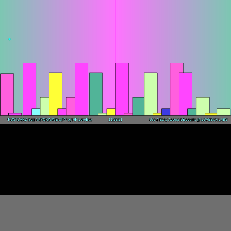 Vaporwave CITY: "Seek the Black Sun" #21 static token preview