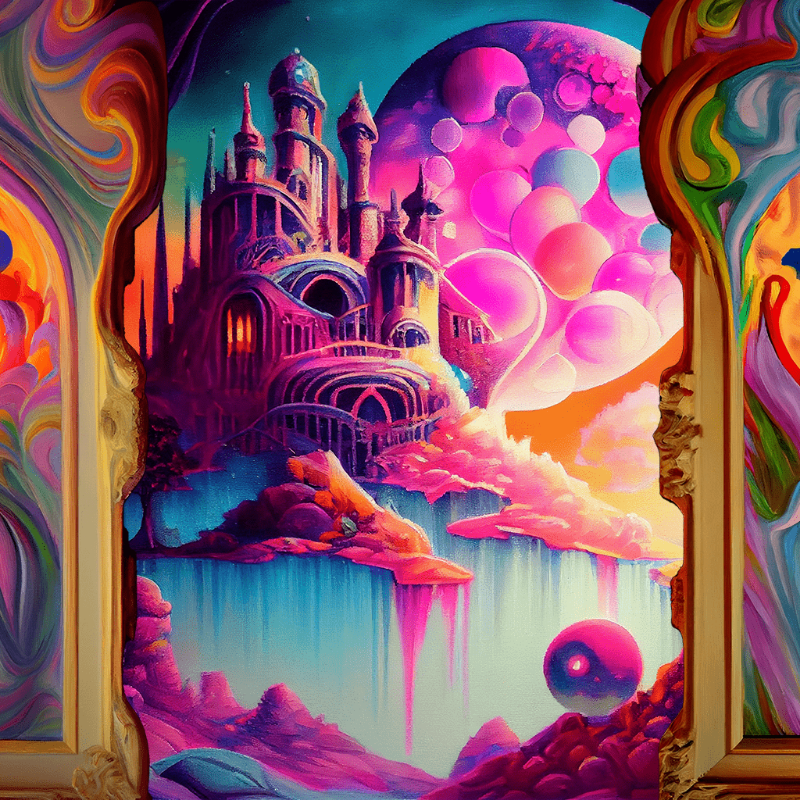 AI Psychedelic City #6 static token preview