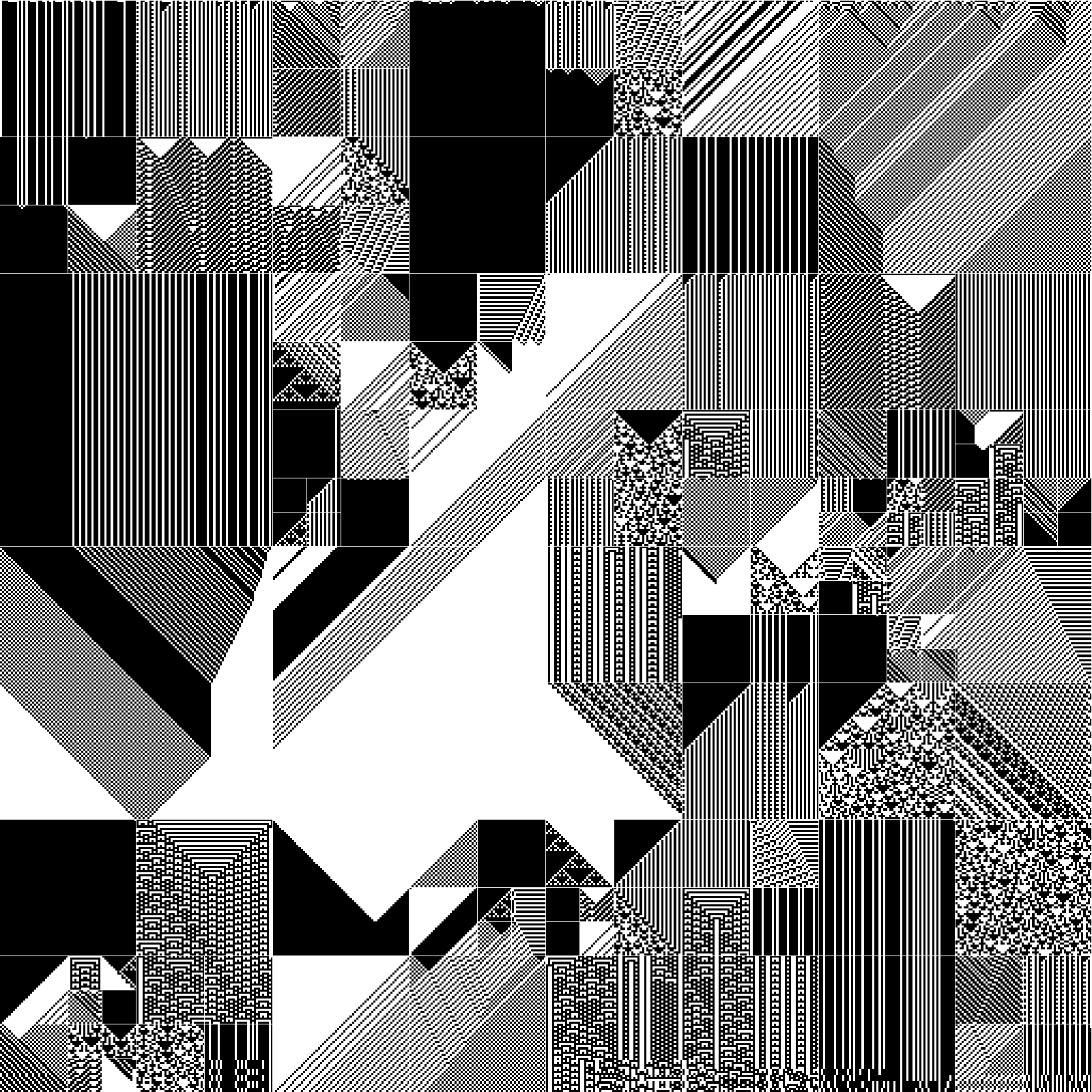 RULES (for Elementary Cellular Automata) #393 static token preview