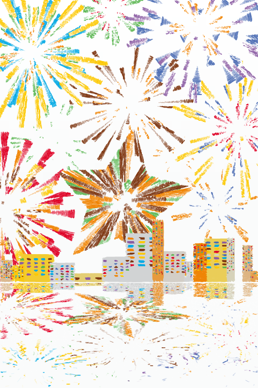 Fireworks #219 static NFT preview