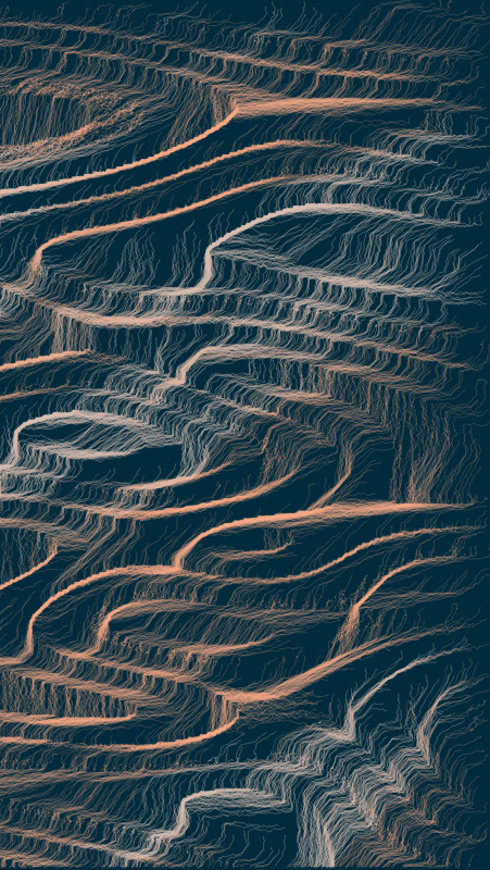 Algoscapes | Rock-face #369 static NFT preview