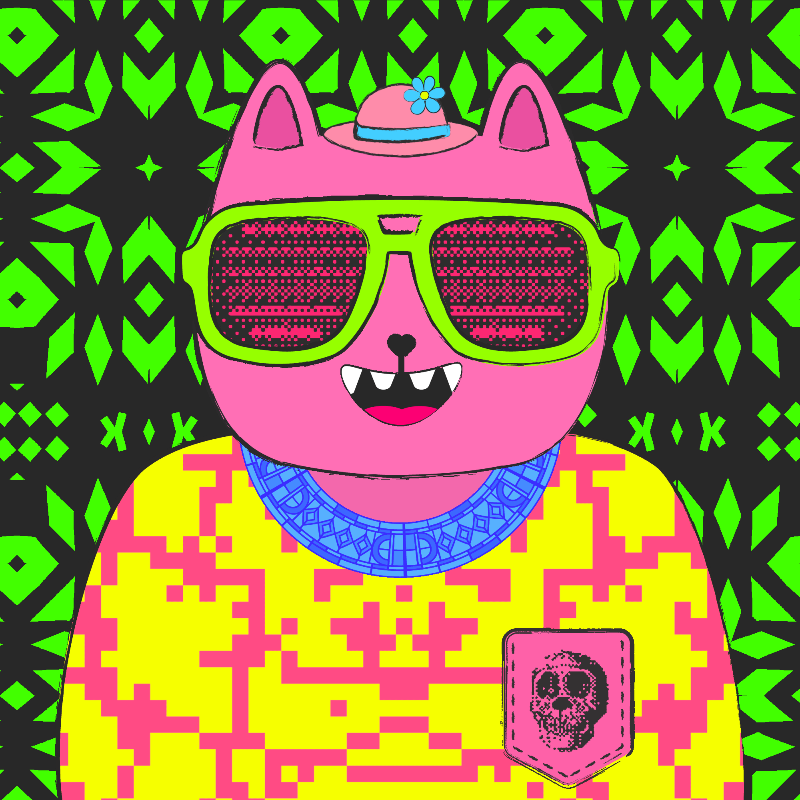 hash cats – genesis #28 static NFT preview
