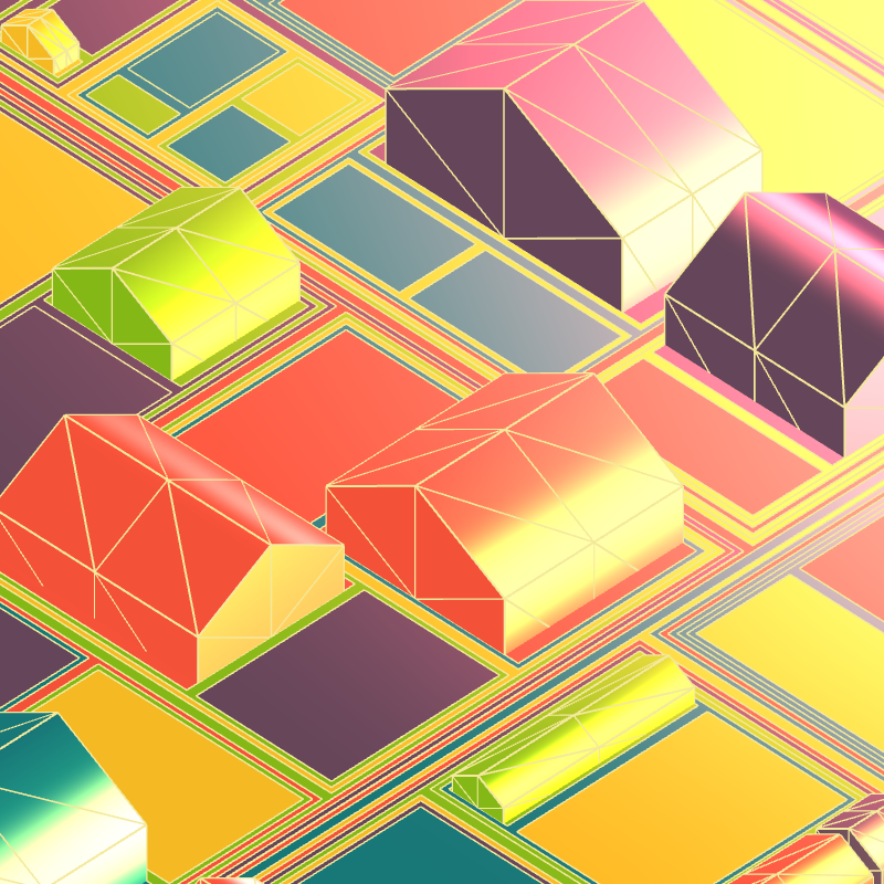 Geometric city #184 static NFT preview