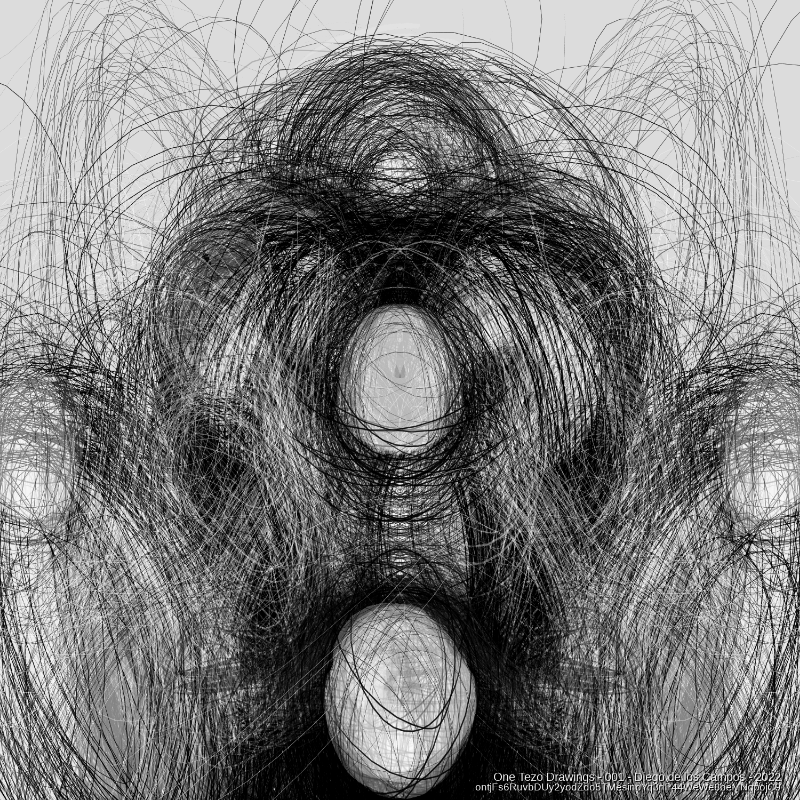 One Tezo Drawings #17 static token preview