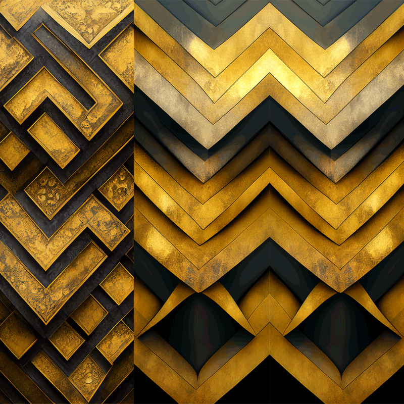 AI Gold #35 static NFT preview