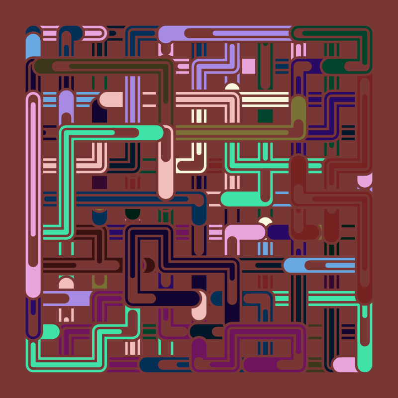 Infinite Pipes #23 static NFT preview