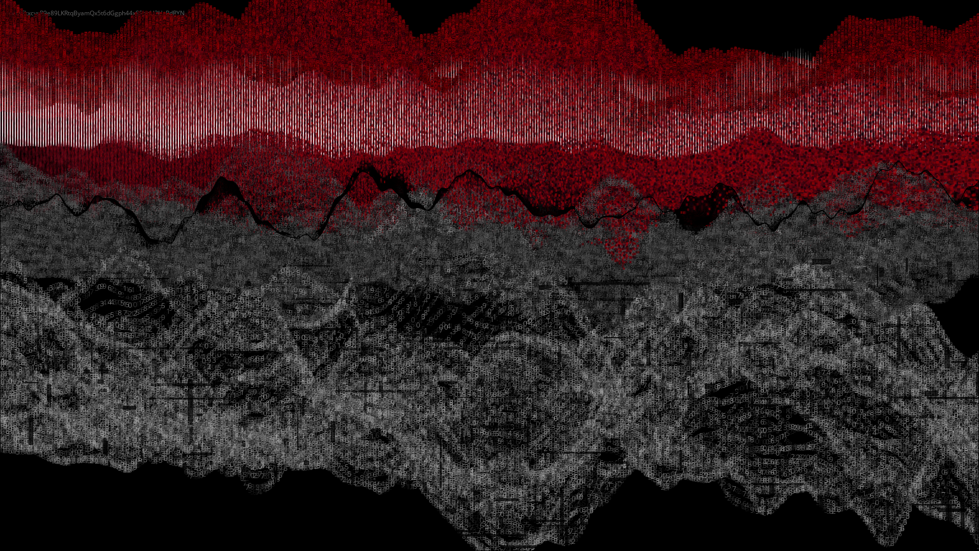 Pixel rain in a data landsacape #160 static token preview
